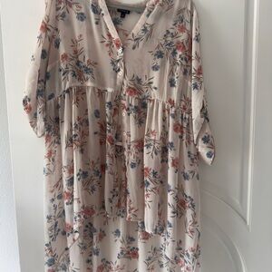Floral Button-Down Dress